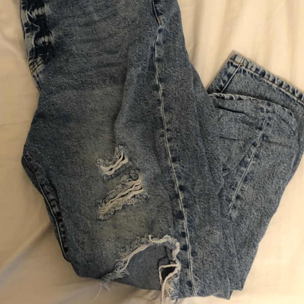 Distressed Denim Jeans
